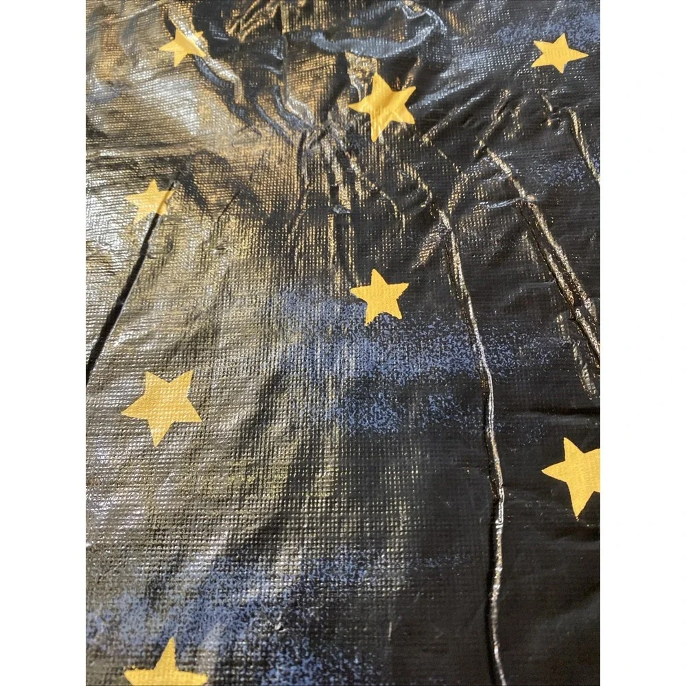 Vtg Halloween Party Vinyl Tablecloth Pumpkin Cat Owl Rectangle Oblong‎ 58 X 80